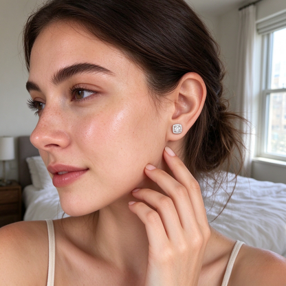 Moissanite Necklace, Earrings & Ring — Sold Separately or as a Set