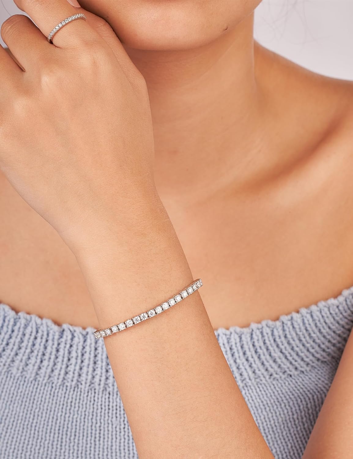 Moissanite Tennis Bracelet for Women in