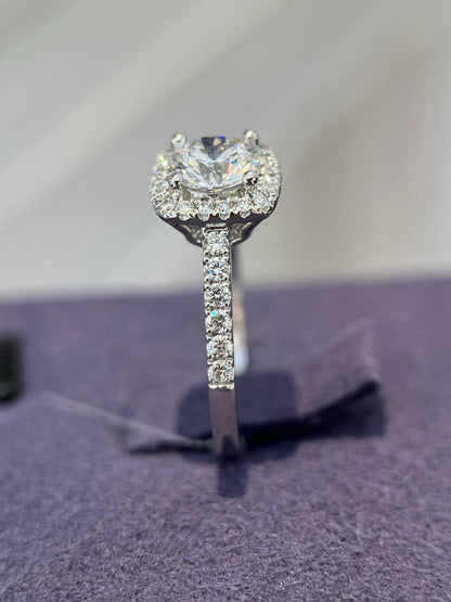 Moissanite Necklace, Earrings & Ring — Sold Separately or as a Set