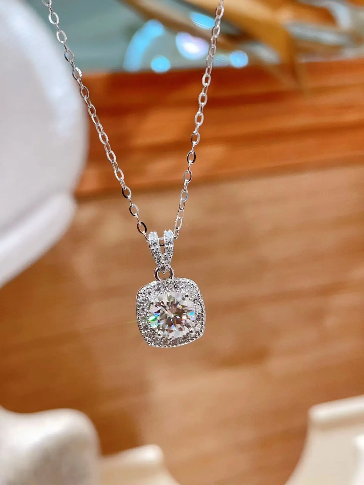 Moissanite Necklace, Earrings & Ring — Sold Separately or as a Set