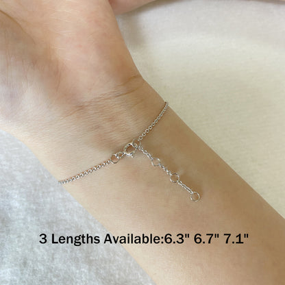 Moissanite Pave Bar Bracelet for Women in